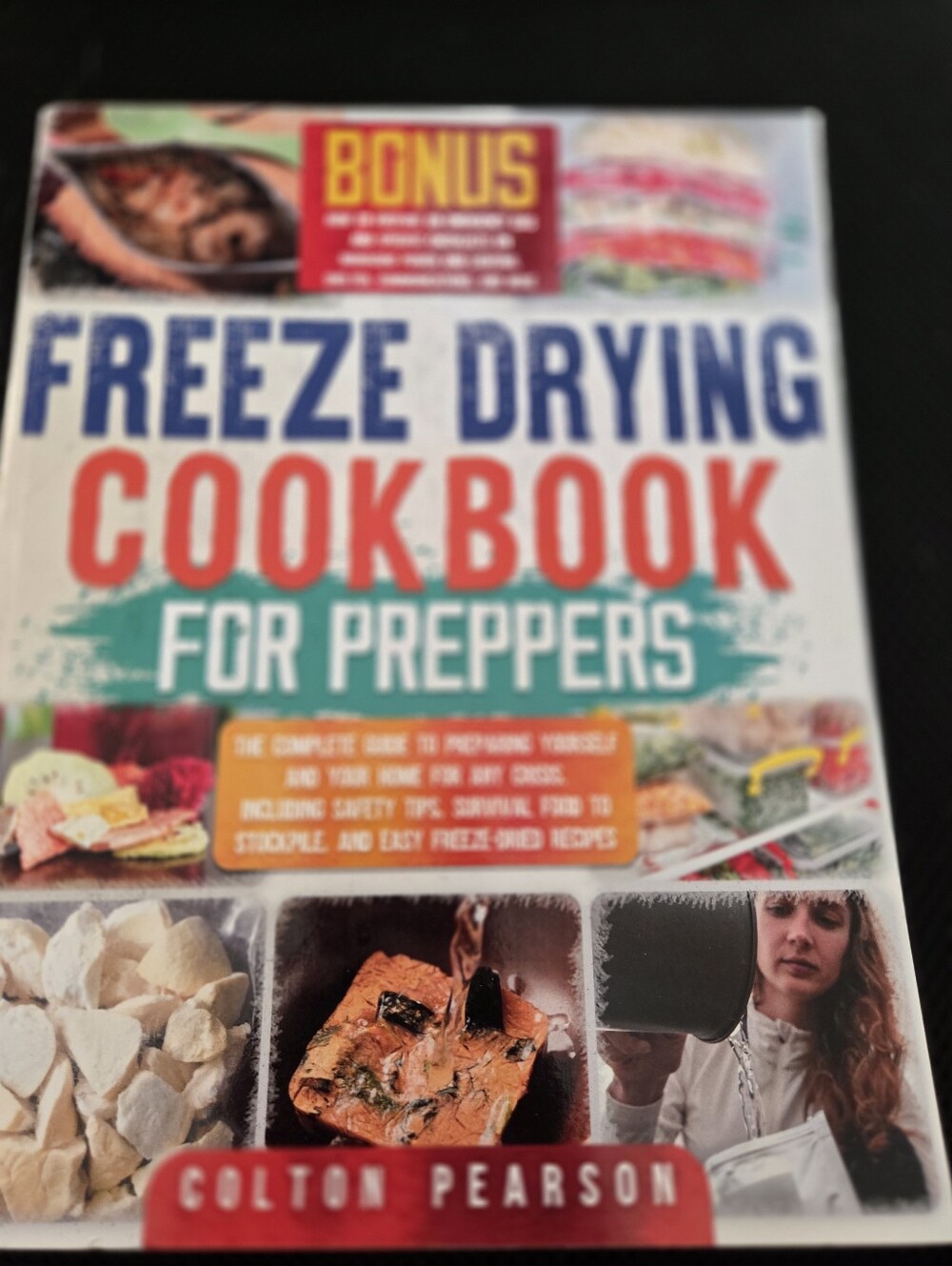 3 Different Freeze Drying Cookbook for Preppers - White, Blue, Red Cover